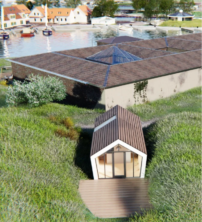 Architecturale visualisatie van een ontwerp